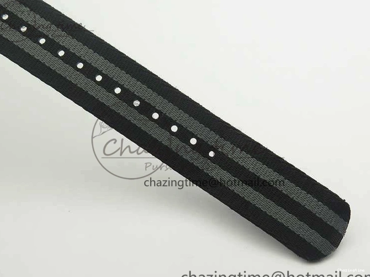 0228 Seamaster 300 Master Spectre SS MKS Best Edition Black Dial On Nylon Strap A SunProtective 8083